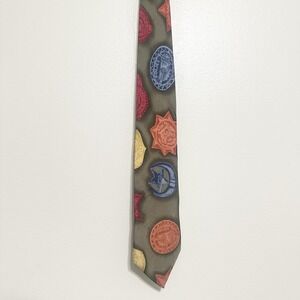 Police Badge Mens 100% Silk‎ Tie Cop Law Multicolor Necktie Sheriff Made in USA